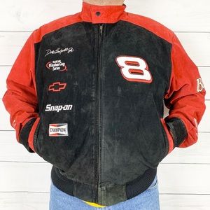 Dale Earnhardt Jr Budweiser NASCAR Leather Jacket